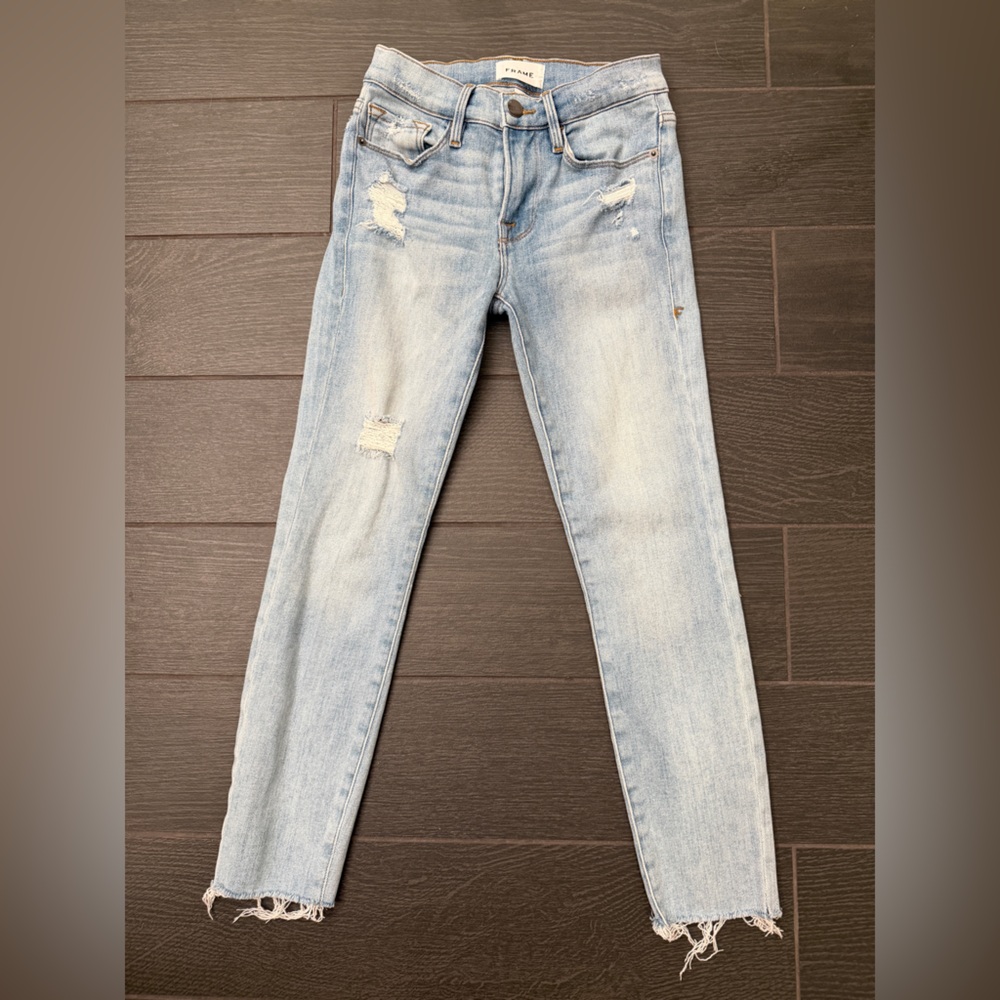 Frame Le Skinny de Jeanne Crop Jeans